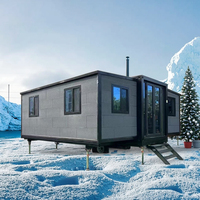 Maison conteneur extensible à double aile YIKUN 20 pieds/30 pieds/40 pieds Isolation extrême contre le froid Énergie solaire Design moderne écologique