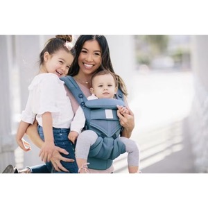Échantillon Gratuit Porte-Bébé 360° Toutes Positions pour Nouveau-né à Tout-Petit avec Soutien Lombaire et Maille Respirante (7-45 lb), Bleu Oxford - Product Image 4