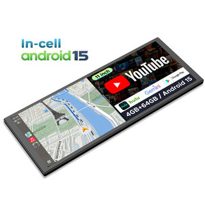 Écran tactile In-cell 11 pouces, CarPlay sans fil, affichage <span class=keywords><strong>Netflix</strong></span> YouTube, Android 15, lecteur multimédia Plug & Play, caméra arrière Full HD - Product Image 1