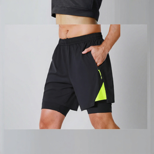 Cuissard de cyclisme pour homme avec absorption des chocs, respirant et taille élastique - Product Image 2