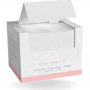 OEM personalizzato 100% biodegradabile organico in cotone morbido per lavare il viso a mano salottino Spa per il trucco asciugamano per il viso usa e getta - Product Image 1