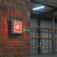 Indicador LED Remoto para Alarma de Incendio con Certificación CE, DC 6-30V, Luces Estroboscópicas LED Blancas, ABS, para Sistema de Alarma de Incendio Convencional