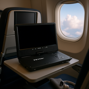 Reproductor de DVD portátil Vevor con pantalla giratoria de 9 pulgadas y batería incorporada para uso en viajes - Product Image 2