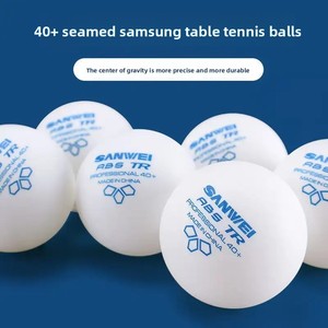 <span class=keywords><strong>Pelotas</strong></span> <span class=keywords><strong>de</strong></span> <span class=keywords><strong>tenis</strong></span> <span class=keywords><strong>de</strong></span> <span class=keywords><strong>mesa</strong></span> <span class=keywords><strong>profesionales</strong></span> SANWEI, paquete <span class=keywords><strong>de</strong></span> 100, 40 + costuras, ABS <span class=keywords><strong>de</strong></span> tres estrellas para entrenamiento y competición - Product Image 5
