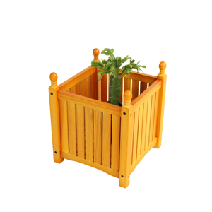 Wood Outdoor Square Wooden <b>Planter</b> Teak Garden Porch Patio Plant Container Flower Herb Vegetable <b>Box</b> - Product Image 4