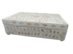 Beautiful Decorative <b>Wooden</b> Jewelry <b>Box</b> Featuring Fine Bone Inlay <b>Art</b> Work For Luxury Storage And Gifting Needs From India - Product Image 2