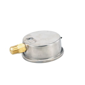 Manomètre à tube Bourdon à double anneau NPT 1/4'' transparent, à huile <span class=keywords><strong>de</strong></span> silicone, 0-30 psi, en promotion - Product Image 5