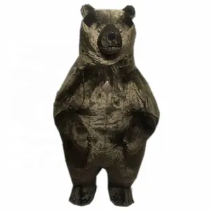 peludo traje da mascote Suppliers-Urso inflável gigante de pelúcia, altura de 2.6 metros, fantasia de festa, evento de mercado grande, adequado para todos os ursos infláveis adultos
