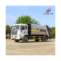 Camion de collecte des déchets de la Chine 18m3 Dongfeng camion compacteur d'ordures de charge arrière à vendre