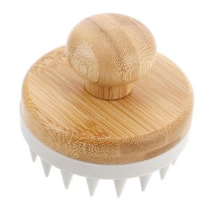 6 Màu Sắc Bằng Gỗ Da Đầu Massager Bàn Chải Ướt Và Tóc Chăm Sóc Da Đầu Bàn Chải Tắm Bàn Chải Mềm Silicone Lông Tóc Lược Cho Nam Giới Phụ Nữ - Product Image 6