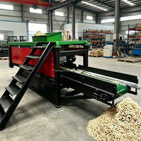 Machine à copeaux de bois à moteur diesel pour utilisation extérieure, sans alimentation électrique, idéale pour la litière animale des fermes rurales et le traitement des bûches