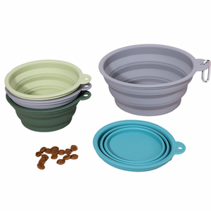Tazón Plegable Personalizado para Agua y Comida para Perros, Tazón de Silicona para Viajes con Mosquetón - Product Image 2