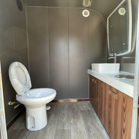Toilettes de luxe Remorque Miroir Toilettes mobiles Toilettes mobiles Remorque Toilettes portables