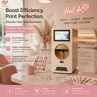 Imprimante à ongles photo de haute qualité, imprimante professionnelle 3D pour l'art des ongles, sécheuse à ongles intégrée pour station de beauté pop-up