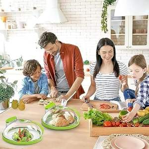 Cubierta Antisalpicaduras para Microondas con Asa y Caja de Almacenamiento de Agua - Accesorio de Cocina Eficiente para Proteger Alimentos en el Microondas - Product Image 4