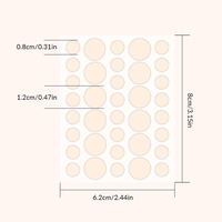Pansement hydrocolloïde de qualité médicale, 72 pièces, traitement des boutons d'acné, adhésif stérile imperméable pour le visage