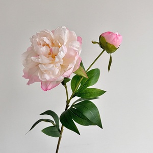 Fleur artificielle en soie de haute qualité, pivoine réaliste, <span class=keywords><strong>fleurs</strong></span> artificielles à longue tige pour bouquets floraux, décoration de table de mariage à <span class=keywords><strong>domicile</strong></span> - Product Image 2