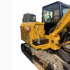 Excavatrice sur chenilles hydraulique mini CE certifiée Caterpillar Cat 305.5E2 d'origine japonaise, 5,5T, avec accessoire tarière Cummins - Product Image 1