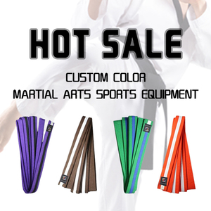 Muestra con Envío Gratuito, Fabricante Chino, Venta al Por Mayor, Cinturón de <span class=keywords><strong>Karate</strong></span> con Logotipo Personalizado OEM, Cinturón de Taekwondo de Artes Marciales de Alta Calidad - Product Image 3