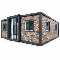 Maison Modulaire Conteneurisée de Luxe Moderne avec Double Vitrage Trempé, Maison Préfabriquée Écologique pour Chambre et Utilisation en Extérieur (Parc)