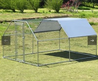 Niche en métal pour animaux de compagnie, fabricant de niche bon marché, poulailler en métal, facile à nettoyer, grands poulpes, canards, lapins, poulaillers à vendre