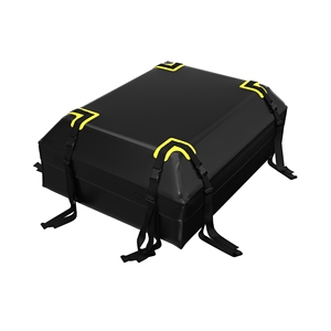 Sac de toit souple étanche Tenbl 400L en PVC, boîte à bagages pliable verrouillable avec bandes réfléchissantes pour la sécurité nocturne, fixation latérale trilatérale - Product Image 2