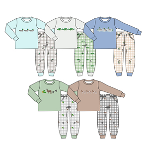 Conjunto de Ropa Deportiva de 2 Piezas para Niño, Diseño Personalizado de Patos Mallard, 95% Algodón, 5% Elastano, Ropa para Hermanos - Product Image 2