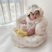 Offre Spéciale : Siège Gonflable pour Bébé avec Pompe Intégrée, Fauteuil de Soutien Dorsal pour Nourrisson, Canapé de Maintien pour Bébé, Chaise pour Tout-petit