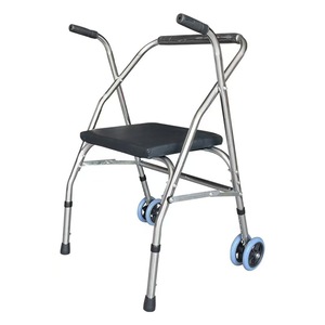 Andador multifuncional para bebés, andador portátil plegable con asiento de altura ajustable, andador antideslizante de acero inoxidable - Product Image 3