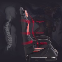 Fauteuil de gaming HT CHINA HT-5024 en maille inclinable et pivotant avec accoudoirs – Design moderne et minimaliste, confortable et simple