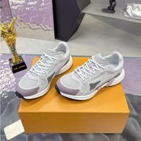 Baskets rétro blanches épaisses pour hommes, en maille et cuir, à lacets, semelle épaisse, mode athlétique, chaussures de marche de luxe pour couple