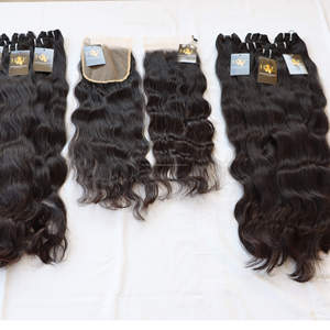 Mèches indiennes, Temple Hair et Closure, Extension de cheveux naturels, avec Hd Closure, fournisseurs de cheveux bruts du cambodge - Product Image 2