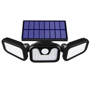 74Led Solar Powered Wall <b>Light</b> with Human <b>Motion</b> <b>Sensor</b> Polycarbonate Diffuser Waterproof Outdoor Garden Yard Lighting - Product Image 4