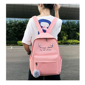 <span class=keywords><strong>Sac</strong></span> <span class=keywords><strong>à</strong></span> <span class=keywords><strong>dos</strong></span> <span class=keywords><strong>femme</strong></span> grande capacité, tendance mode, ensemble quatre pièces, contraste de couleurs, oreilles de chat, best-seller transfrontalier - Product Image 2