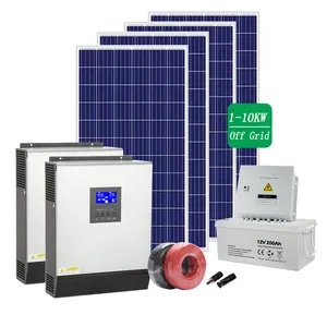 Wholeセット太陽光発電240v 1000ワット3000ワット5000ワット8000 Wattシステムのための太陽光発電