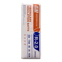 Isolation en laine de verre écologique conforme aux normes australiennes ASNZ, panneaux isolants R1.5 R2 R2.7 R3 R3.5 R4 R5 R6 R7