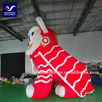 Decoración de jardín al aire libre Tigre Inflable Animal de dibujos animados Tema Modelo Globo Inflable León