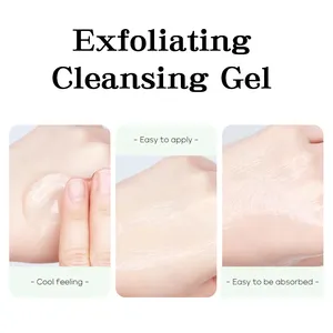 Private Label Exfoliating Aloe Vera Sparkling Peeling Gel Dead Skin Removal Natural Deep Exfoliator Scrub Cleansing Peeling Gel