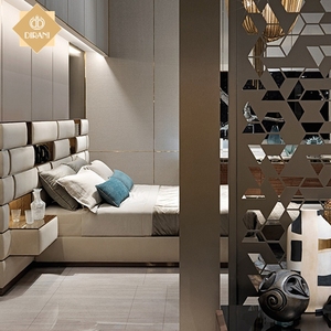 <span class=keywords><strong>Letto</strong></span> Matrimoniale di Ultima Generazione, Design Moderno e Lussuoso con <span class=keywords><strong>Testiera</strong></span> Imbottita in Pelle, Misura King Size - Product Image 6