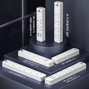 Regleta de carga rápida estándar UK, extensión multidireccional, Protector contra sobretensiones con enchufe de extensión usb - Product Image 6