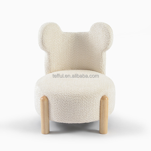 เก้าอี้โยกเด็กโครงไม้ยางพาราแข็งแรงพร้อมผ้าหุ้มกำมะหยี่เนื้อนุ่ม - Product Image 3