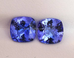 คู่พลอย tanzanite ที่จับคู่อัญมณี Tanzanite จับคู่คู่พลอยอัญมณีธรรมชาติทำผลิตภัณฑ์จำนวนมาก - Product Image 1