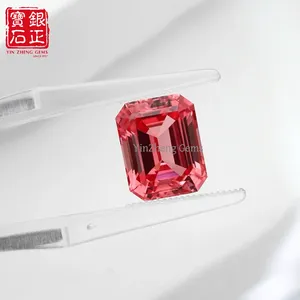 Yinzheng หินแซฟไฟร์ปลูกสังเคราะห์แพดพาราเดชที่ผ่านการรับรองจากมรกต - Product Image 4