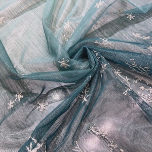 Cortinas Transparentes Bordadas de Poliéster con Diseño de Hojas y Color Degradado, Venta al Por Mayor de Fábrica - Product Image 5