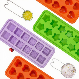 Moule à glaçons carré en silicone réutilisable à 6 compartiments, personnalisable pour marque OEM, modèle manuel HS-BG-003, compatible micro-ondes, vente en gros - Product Image 2