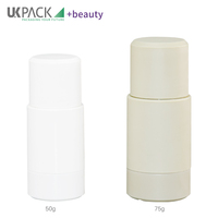 Nouveau design de bouteille de déodorant en PP écologique 50ml 75ml de conteneur en plastique à bille en acier inoxydable pour le remplacement de la crème pour le visage