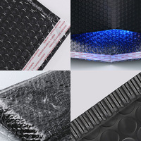 Film de co-extrusion à bulles polyéthylène noir mat, imperméable et antichoc, pour sac d'emballage logistique et enveloppe à bulles pour vêtements