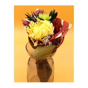 Japan Natural Material Handmade Artificial Fake Dried Flower Bouquet Preserved