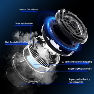 מצנן טלפון נייד חדש מדגם U--Jet F47 עם בקרת טמפרטורה מבוססת בינה מלאכותית, תאורת RGB, צג דיגיטלי נייד למשחקים - Product Image 2