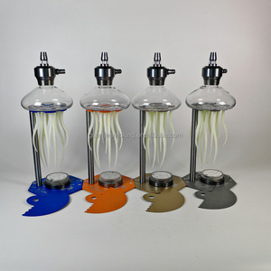 <span class=keywords><strong>Chicha</strong></span> LED 47 cm en aluminium de qualité supérieure, Narguilé en alliage, Ensemble exclusif de pipes à eau Jellyfish Hookah - Product Image 5